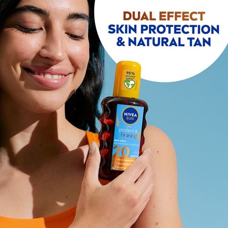 NIVEA SUN Protect & Bronze olej na opalování podporující zhnědnutí SPF 20