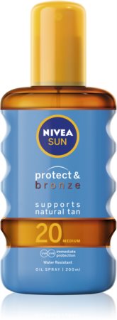 Nivea Sun Protect & Bronze Trockenöl zum bräunen SPF 20