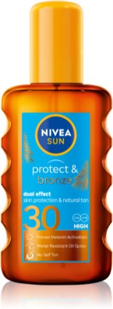 Nivea Sun Protect & Bronze száraz olaj napozáshoz SPF 30