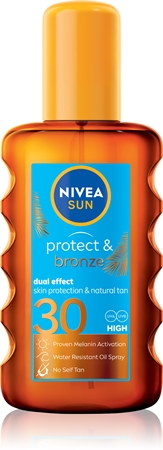 NIVEA SUN Protect & Bronze olej na opalování podporující zhnědnutí SPF 30