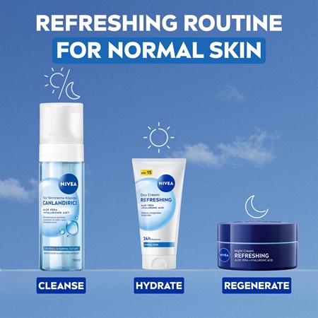 NIVEA Refreshing Foaming Face Wash for normal and combination skin