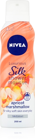 NIVEA Silk Mousse Apricot Marshmallow Pflegender Duschschaum