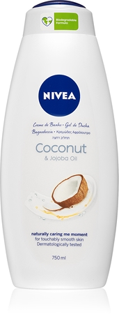NIVEA Coconut & Jojoba Oil krémový sprchový gel maxi