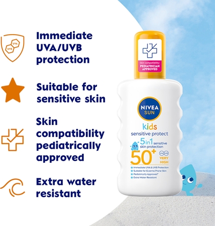 NIVEA SUN Kids spray pentru protectie solara pentru copii SPF 50+