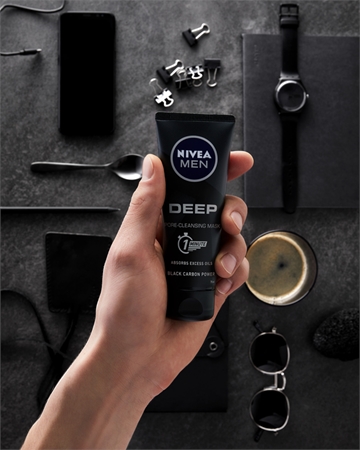 NIVEA Men Deep Control mascarilla facial limpiadora para hombre