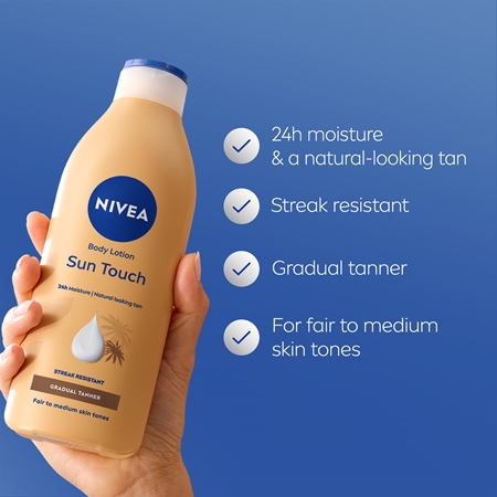 NIVEA Sun Touch lait teinté effet bronzage léger