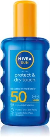 Nivea Sun Protect & Dry Touch transparentny spray do opalania SPF 50