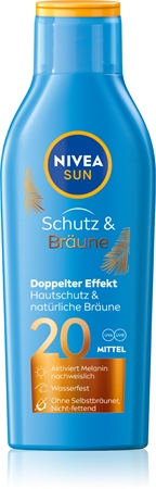 NIVEA SUN Protect & Bronze intensive Bräunungsmilch SPF 20