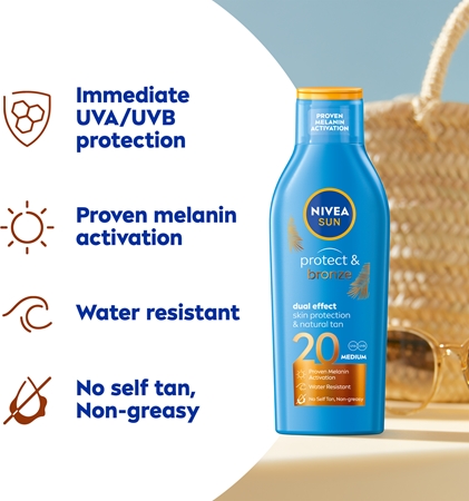 NIVEA SUN Protect & Bronze Intensief Bruiningsmelk SPF 20