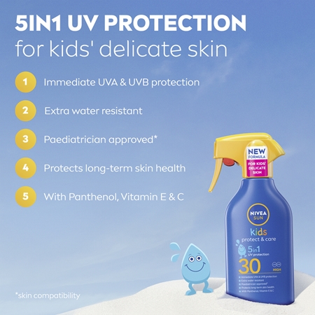 NIVEA SUN Kids spray abbronzante per bambini 5 in 1