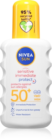NIVEA SUN Sensitive Immediate Izsmidzināms saules aizsarglīdzeklis SPF 50+