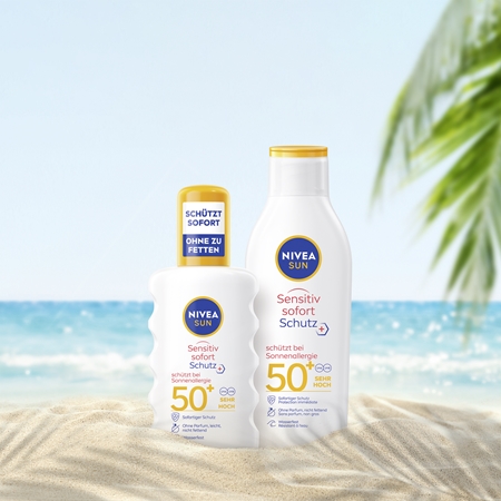 NIVEA SUN Protect & Sensitive слънцезащитен спрей SPF 50+