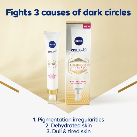 NIVEA Luminous Ögonkräm för att behandla mörka cirklar