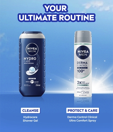 NIVEA MEN Derma Dry Control Izsmidzināms antiperspirants