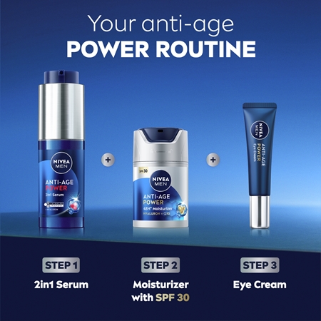 NIVEA MEN Hyaluron očný krém proti opuchom a vráskam pre mužov