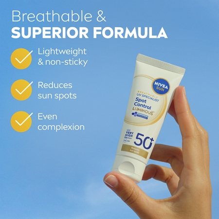 NIVEA SUN Luminous 630 facial sunscreen for pigment spot correction