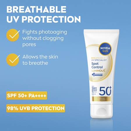 NIVEA SUN Luminous 630 facial sunscreen for pigment spot correction
