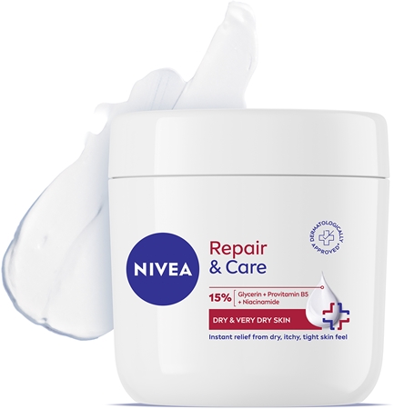 NIVEA Repair & Care crème nourrissante et régénérante pour peaux sèches