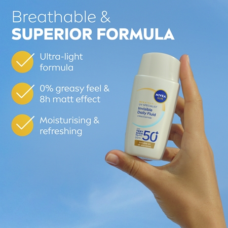 NIVEA SUN Invisible Daily Fluid Lightweight Protective Fluid SPF 50+