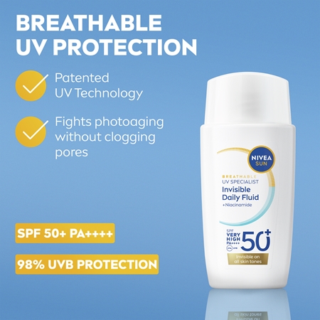 NIVEA SUN Invisible Daily Fluid Lightweight Protective Fluid SPF 50+