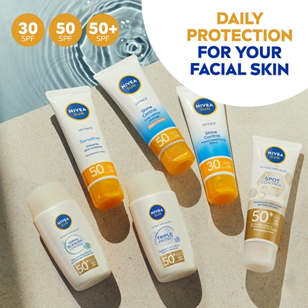NIVEA SUN Invisible Daily Fluid lehký ochranný fluid SPF 50+