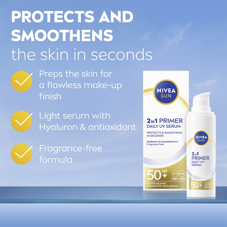 NIVEA SUN Daily UV Serum podkladová báza 2 v 1