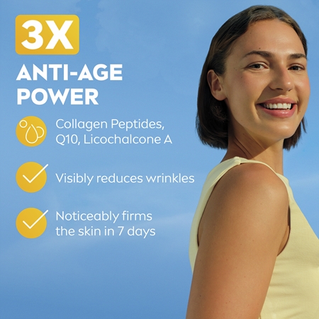 NIVEA SUN Anti-Age Q10 pleťový krém na opalování s protivráskovým účinkem