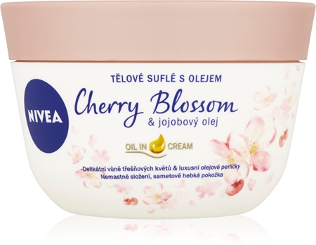 NIVEA Cherry Blossom & Jojoba Oil tělové suflé