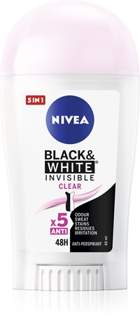 NIVEA Invisible Black & White Clear твердий антиперспірант для жінок