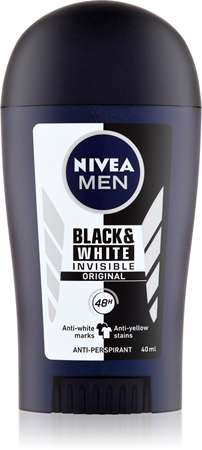 NIVEA MEN Invisible Black & White Antiperspirantstift för män