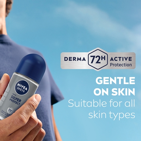 NIVEA MEN Silver Protect antiperspirant roll-on 48h