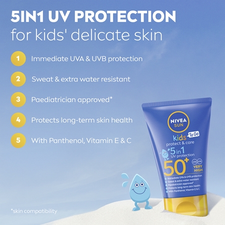NIVEA SUN Kids latte abbronzante per bambini 5 in 1