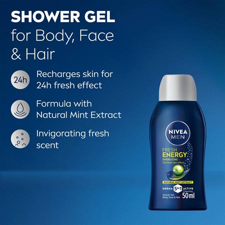NIVEA MEN Fresh Energy żel pod prysznic dla mężczyzn