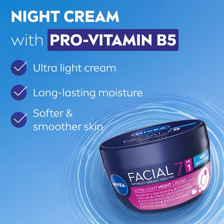 NIVEA Facial Night Light Night Cream 7-in-1