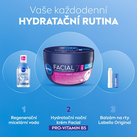 NIVEA Facial Night lehký noční krém 7 v 1