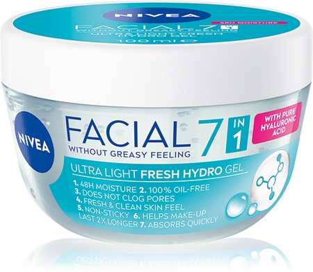 NIVEA Facial Plumping Hydro Gel Hydrating Face Gel with hyaluronic acid