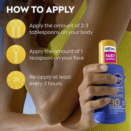 NIVEA SUN Protect & Moisture spray autobronzant hidratant SPF 30