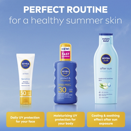 NIVEA SUN Protect & Moisture spray autobronzant hidratant SPF 30