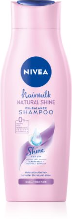 Nivea Hairmilk Natural Shine pečující šampon