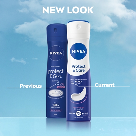 NIVEA Protect & Care spray anti-transpirant conditionnement avantageux