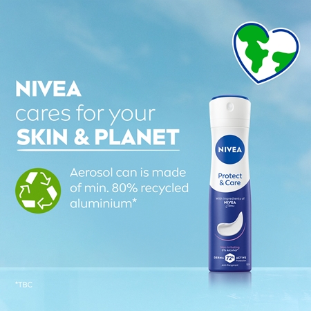 NIVEA Protect & Care spray anti-transpirant conditionnement avantageux