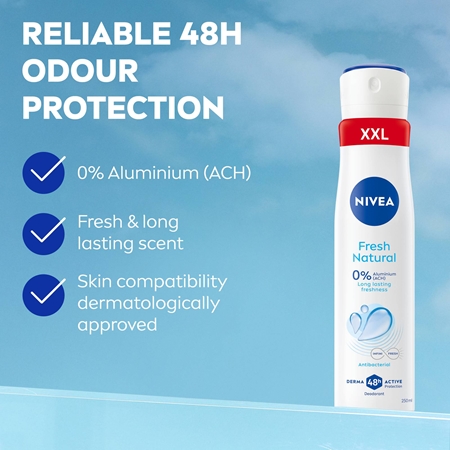 NIVEA Fresh Natural Deodorant Spray for women