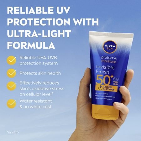 NIVEA SUN Protect & Moisture hydratační mléko na opalování s kyselinou hyaluronovou