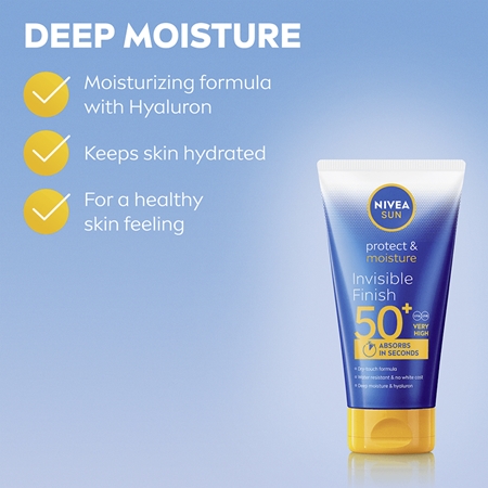 NIVEA SUN Protect & Moisture hydratační mléko na opalování s kyselinou hyaluronovou