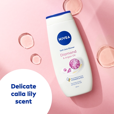 NIVEA Diamond & Argan Oil pečující sprchový gel