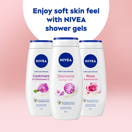 NIVEA Diamond & Argan Oil pečující sprchový gel