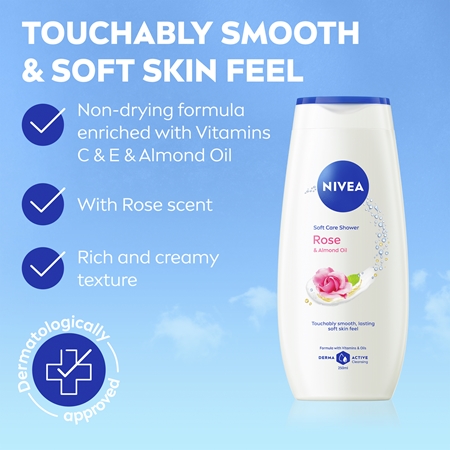 NIVEA Care & Roses gel de ducha para cuidar la piel
