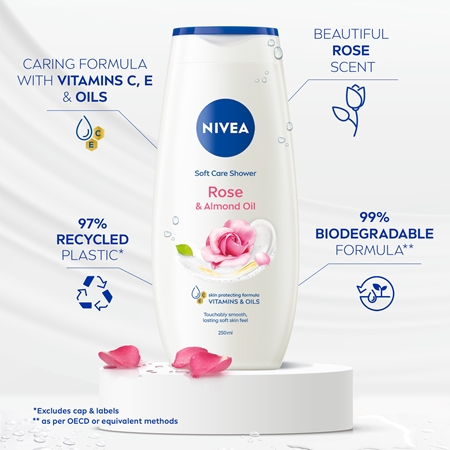 NIVEA Care & Roses pečující sprchový gel