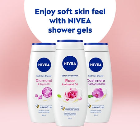 NIVEA Care & Roses pečující sprchový gel
