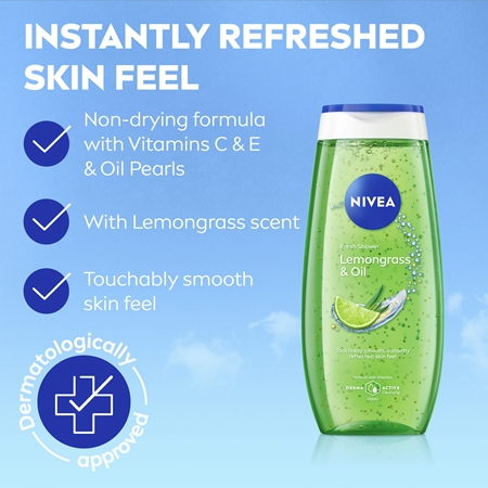 NIVEA Lemongrass & Oil gel douche rafraîchissant